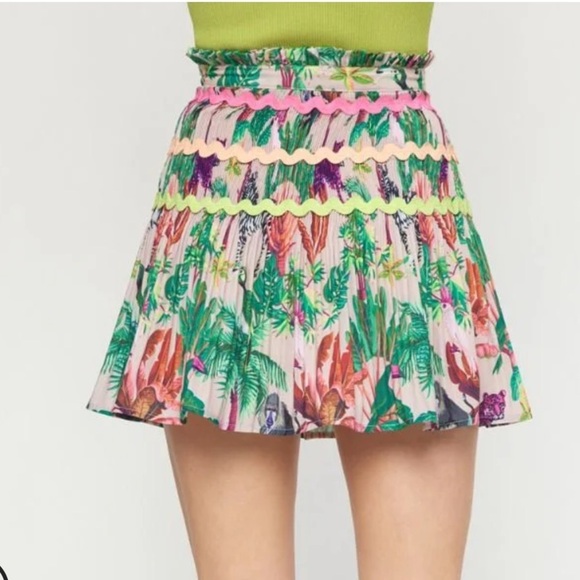 Entro Island Essence Tropical Printed Mini Skirt NWT - Picture 7 of 15